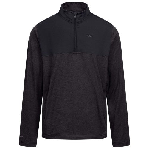 Front - Trespass Mens Lawrie DLX Quarter Zip Track Top