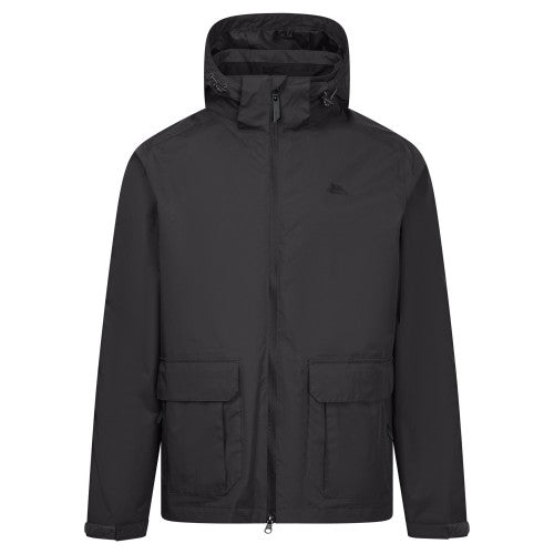 Navy Marl - Front - Trespass Mens Fyfinn Padded Waterproof Jacket