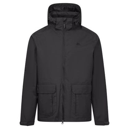 Navy Marl - Front - Trespass Mens Fyfinn Padded Waterproof Jacket