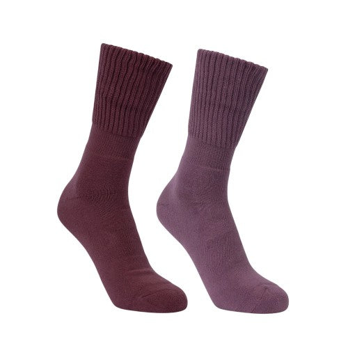 Front - Trespass Unisex Adult Scobell Anti-Blister Boot Socks (Pack of 2)