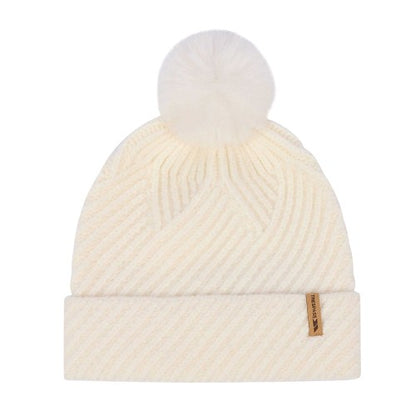 Faded Rose - Front - Trespass Womens-Ladies Anala Knitted Beanie