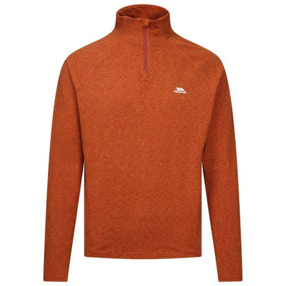 Front - Trespass Mens Caster Half Zip Active Top