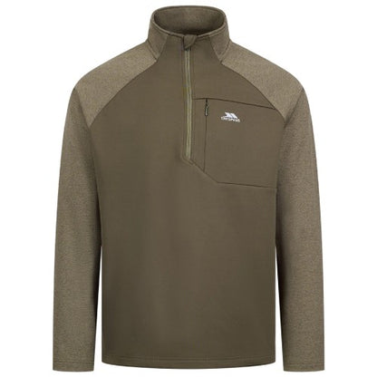 Front - Trespass Mens Eric Quarter Zip Active Top