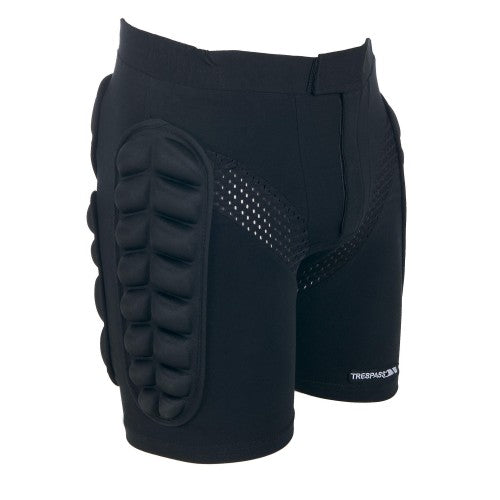 Front - Trespass Mens Impact Padded Impact Shorts