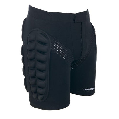 Front - Trespass Mens Impact Padded Impact Shorts