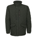 Front - Trespass Mens Argyle Quilted Jacket