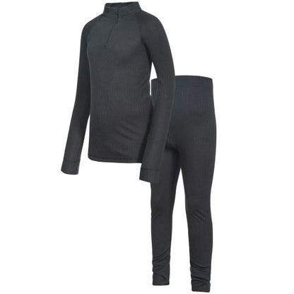 Front - Trespass Kids Unisex Unite360 Thermal Base Layer Set (Top And Bottoms)