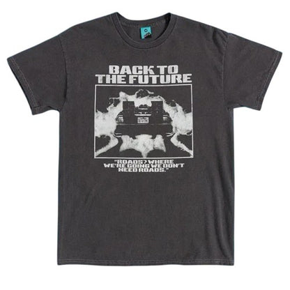 Front - Back To The Future Unisex Adult We Dont Need Roads Vintage Washed T-Shirt