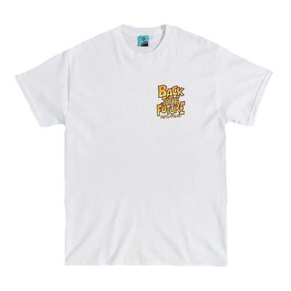 Front - Back To The Future Unisex Adult Cartoon Back Print T-Shirt