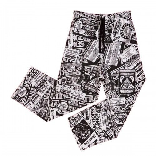Front - Stranger Things Unisex Adult Adverts Montage Lounge Pants