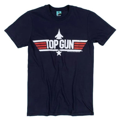 Front - Top Gun Mens Cougar Back Print T-Shirt