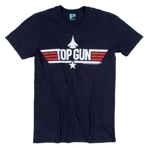 Front - Top Gun Mens Cougar Back Print T-Shirt