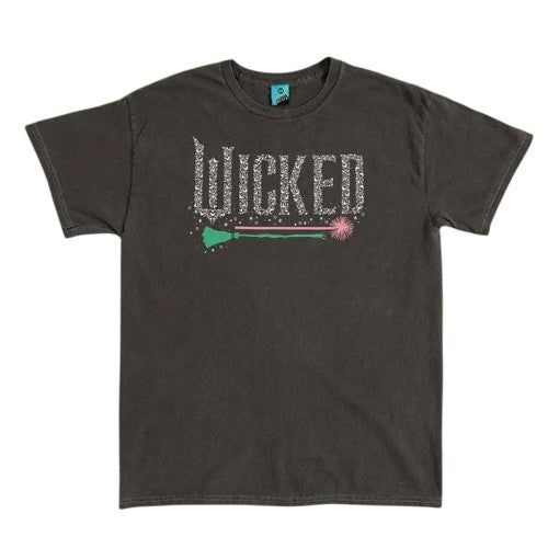 Front - Wicked Unisex Adult Icons Vintage Wash Back Print T-Shirt