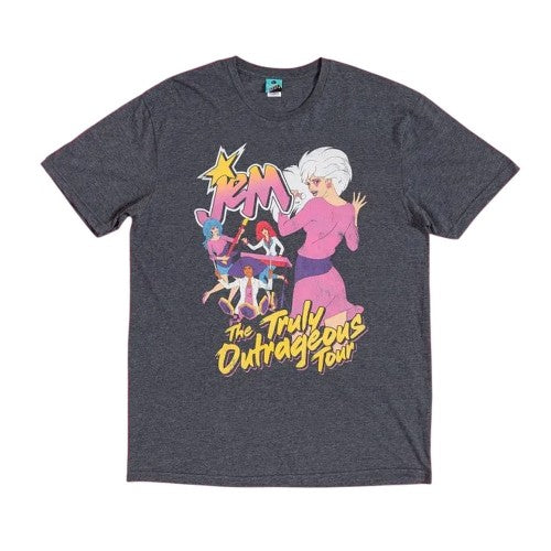Front - Jem And The Holograms Unisex Adult Truly Outrageous Tour T-Shirt