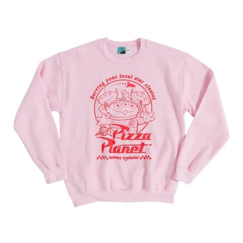 Front - Toy Story Unisex Adult Pizza Planet Alien Sweatshirt