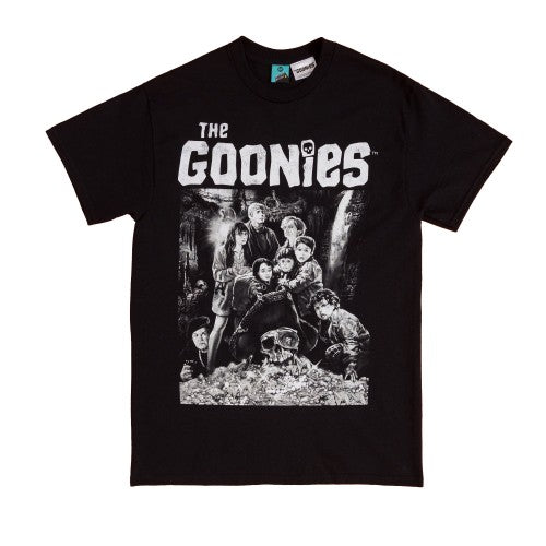 Front - The Goonies Unisex Adult Cast Names Back Print T-Shirt