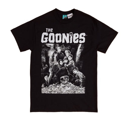 Front - The Goonies Unisex Adult Cast Names Back Print T-Shirt