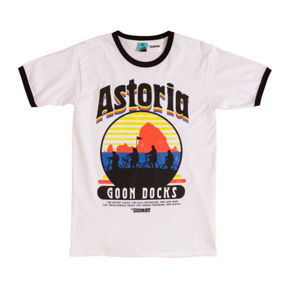 Front - The Goonies Unisex Adult Astoria Docks T-Shirt