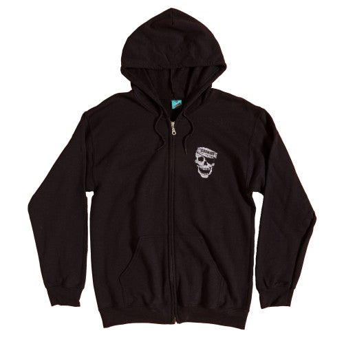 Front - The Goonies Unisex Adult Skull Full Zip Hoodie