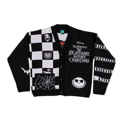 Front - The Nightmare Before Christmas Unisex Adult Zero Cardigan