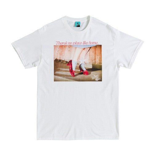 Front - The Wizard Of Oz Unisex Adult Ruby Slippers T-Shirt
