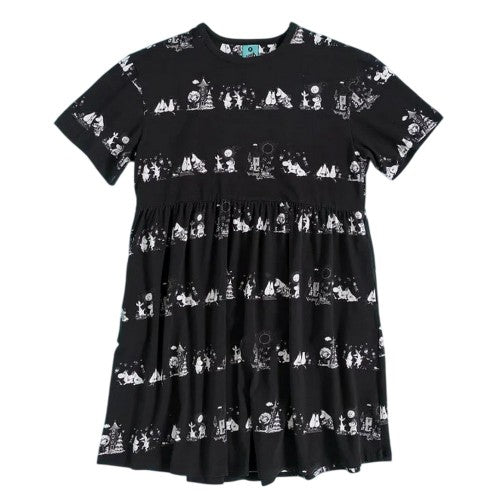 Front - Moomin Womens/Ladies All-Over Print Smock Dress