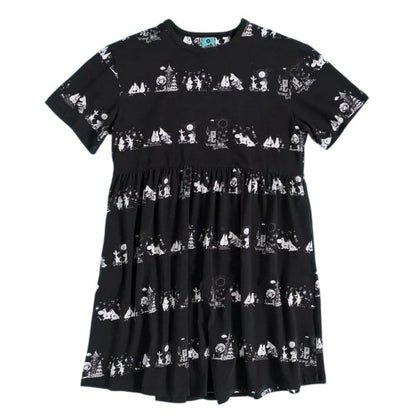Front - Moomin Womens/Ladies All-Over Print Smock Dress