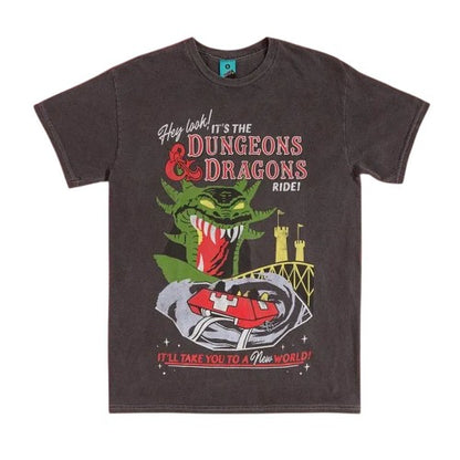 Front - Dungeons & Dragons Unisex Adult Ride Vintage Wash T-Shirt