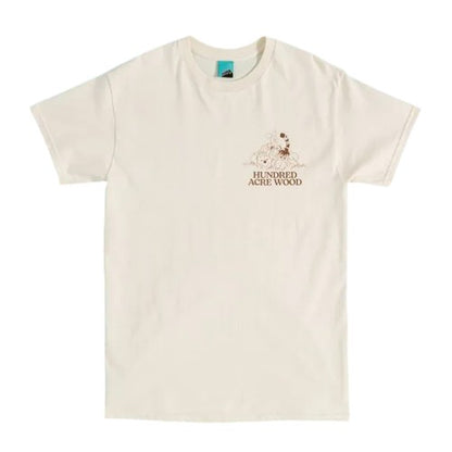 Front - Winnie the Pooh Unisex Adult Hundred Acre Wood Map Back Print T-Shirt