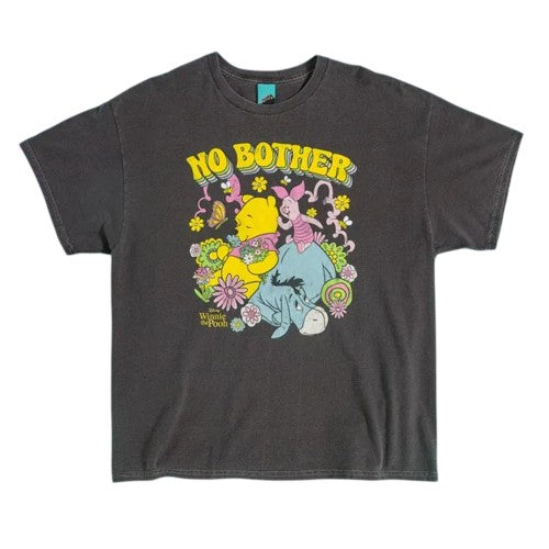 Front - Winnie the Pooh Unisex Adult No Bother Vintage Wash T-Shirt