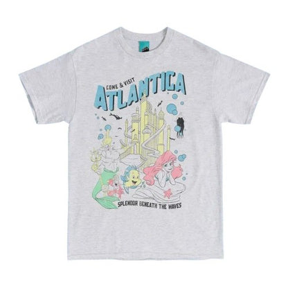 Front - The Little Mermaid Unisex Adult Come & Visit Atlantica T-Shirt
