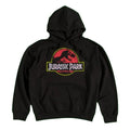 Front - Jurassic Park Unisex Adult Classic Logo Hoodie