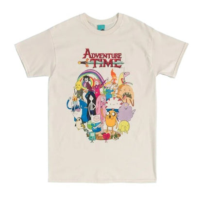 Front - Adventure Time Unisex Adult Characters T-Shirt