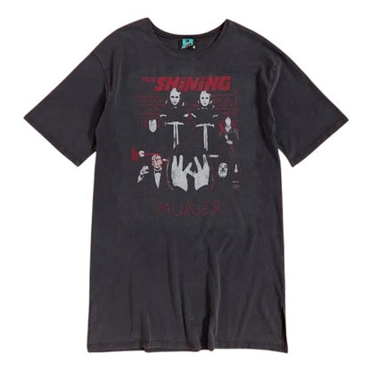 Front - The Shining Womens/Ladies Vintage Wash T-Shirt Dress