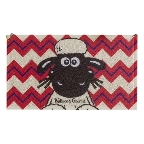 Front - Wallace and Gromit Shaun The Sheep Recycled PVC Door Mat