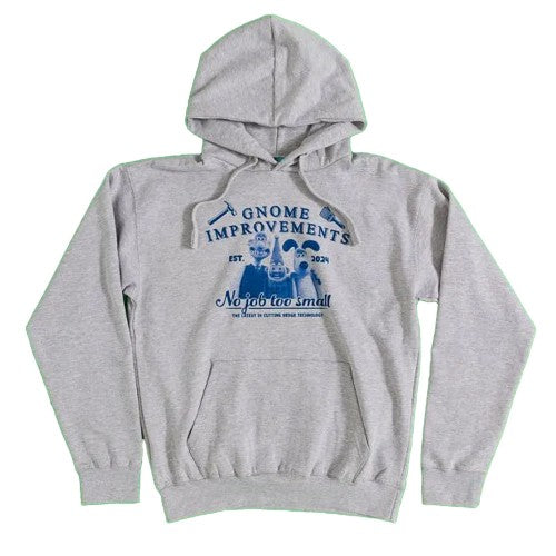 Front - Wallace and Gromit Unisex Adult Vengeance Most Fowl Gnome Improvements Hoodie