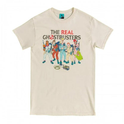 Front - The Real Ghostbusters Unisex Adult Character T-Shirt