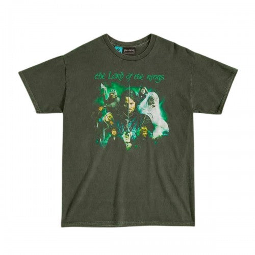 Front - The Lord Of The Rings Unisex Adult Heroes Vintage Wash T-Shirt