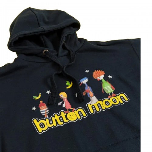 Front - Button Moon Unisex Adult Exploration Logo Hoodie