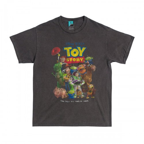 Front - Toy Story Unisex Adult The Toys Are Back in Town Vintage Wash T-Shirt