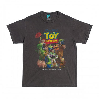 Front - Toy Story Unisex Adult The Toys Are Back in Town Vintage Wash T-Shirt