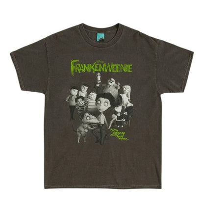 Front - Frankenweenie Unisex Adult Vintage Wash T-Shirt