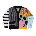 Front - Nightmare Before Christmas Unisex Adult Patchwork Cardigan