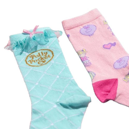 Front - Polly Pocket Unisex Adult Crew Socks (Pack of 2)