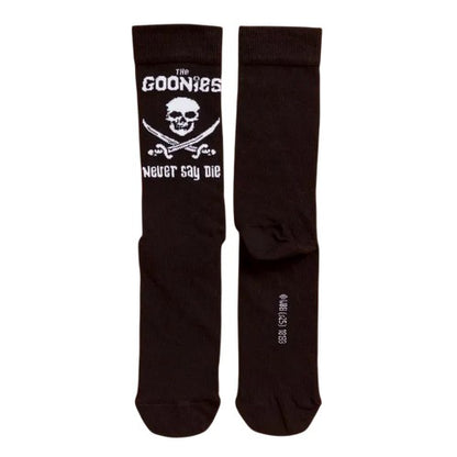 Front - The Goonies Unisex Adult Never Say Die Crew Socks
