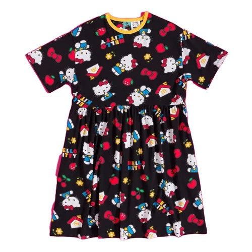 Front - Hello Kitty Womens/Ladies Classic All-Over Print Smock Dress