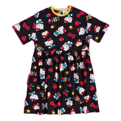 Front - Hello Kitty Womens/Ladies Classic All-Over Print Smock Dress