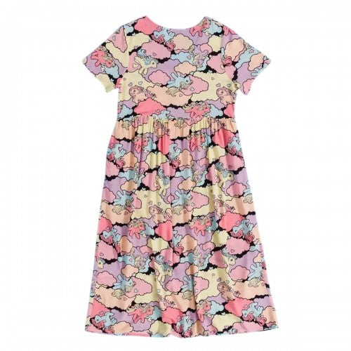 Front - My Little Pony Womens/Ladies Clouds V Neck Midi Dress