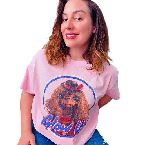 Front - E.T. the Extra Terrestrial Unisex Adult Glow Up T-Shirt