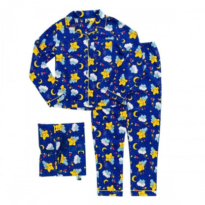 Front - Care Bears Womens/Ladies Retro Long Pyjama Set
